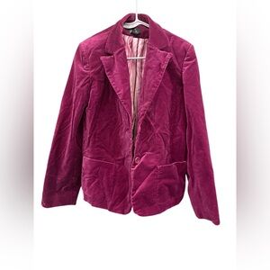 Rafaella Fuchsia Velvet Blazer